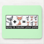 Spay y neutralice a sus mascotas Mousepad Alfombrillas De Ratones