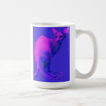 sphynx gato-rosado tazas