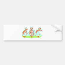 spielende Kinder playing children Auto Aufkleber