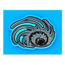 Spiralcreature icon2 tarjetas postales