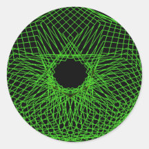 Spirograph futurista pegatina