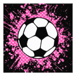 splatz del fútbol invitacion personalizada