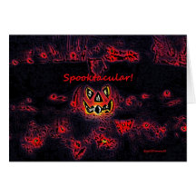 ¡spooktacular! tarjeton