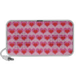 Spreaker lindo del doodle del corazón de las tarje portátil altavoces