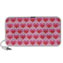 Spreaker lindo del doodle del corazón de las tarje portátil altavoces