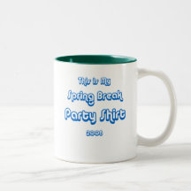 SpringBreakPartyShirtblue Taza De Café