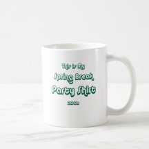 SpringBreakPartyShirtgreen Tazas De Café