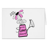 Sprinkle puede crecer la planta del amor felicitaciones