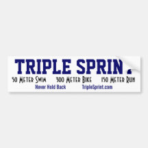 SPRINT TRIPLE, ETIQUETA DE PARACHOQUE