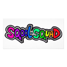 Sqool-Squad logo Photo Card Foto Kaart