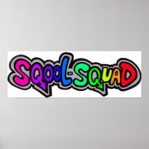 Sqool-Squad logo Poster