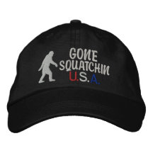 Squatchin ido los E.E.U.U. Gorra De Beisbol