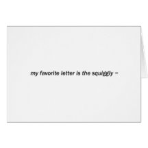 squiggly tarjeta