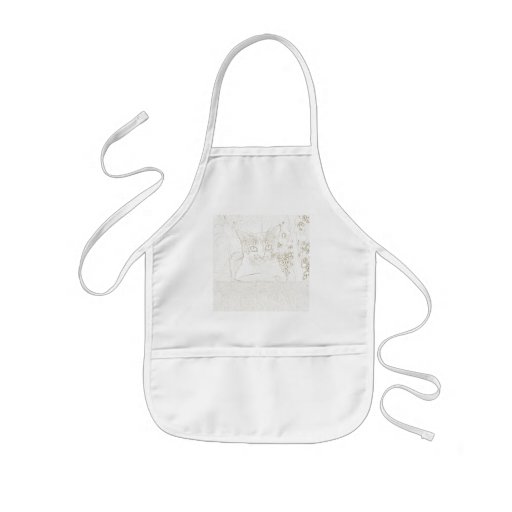 Sr. Cat Kids Apron Delantal