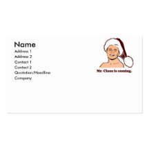 Sr. Clause está viniendo Tarjetas De Visita