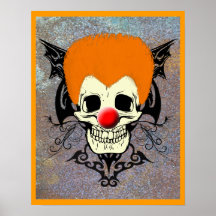 Sr. Clown Orange Hair Impresiones