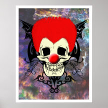 Sr. Clown Red Hair Posters
