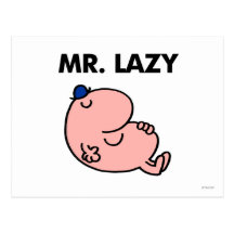 Sr. Lazy Classic Tarjeta Postal