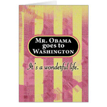 Sr. Obama va a Washington Felicitacion