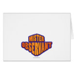 Sr. Observant… Tarjetas