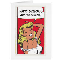 ¡Sr. Presidente del feliz cumpleaños! Tarjeta