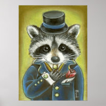 Sr. Raccoon Posters