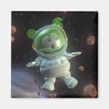 Sr. señor Gummibär Astronaut Magnet Imán De Nevera