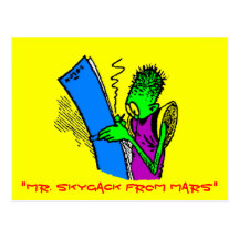 Sr. Skygack de Marte, primer Postal