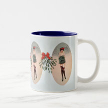 Srta. del muérdago taza