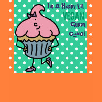 Srta. feliz Cuppy Cake Shirt de Lil del vegano camisetas