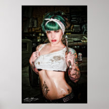 Srta. Mischief Workin Gal Poster