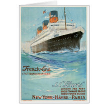 ss París - la línea francesa Felicitacion