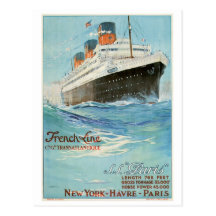 ss París - la línea francesa Tarjetas Postales