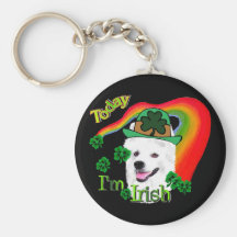 St americano Patricks del perro esquimal Llavero