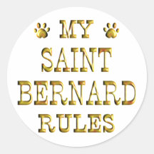 St Bernard gobierna el oro Etiqueta