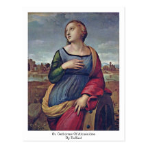St. Catherine de Alexandría de Raffael Postales