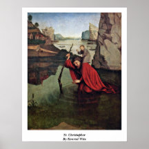 St Christopher de Conrado Witz Impresiones