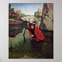 St Christopher de Conrado Witz Impresiones