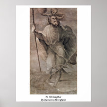 St Christopher de Domingo Beccafumi Poster