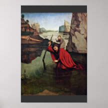 St Christopher de Witz Conrado (la mejor calidad) Posters