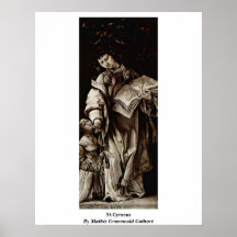St.Cyracus de Mathis Grunewald Gothart Posters