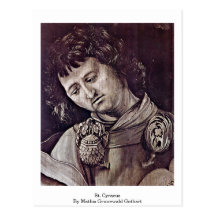 St. Cyracus de Mathis Grunewald Gothart Tarjetas Postales