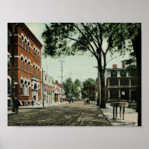 St. de 1911 tuberías, Hackensack, vintage de New J Poster
