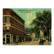 St. de la corte, castaño, vintage de Maine Tarjeta Postal