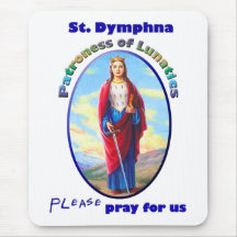 St. Dymphna - Patroness de Lunatics Alfombrillas De Ratón