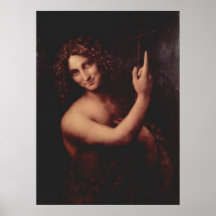 St. John el Bautista de Leonardo da Vinci (1516) Poster