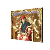 St Matthew: Detalle del Altarpiece Impresión En Lona Estirada