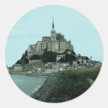 St. Miguel, Normandía, Francia de Mont Pegatina Redonda