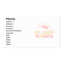 St. Nube, la Florida Plantilla De Tarjeta Personal