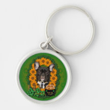 St Patricks - mina de oro - dogo francés - trullo Llavero Personalizado